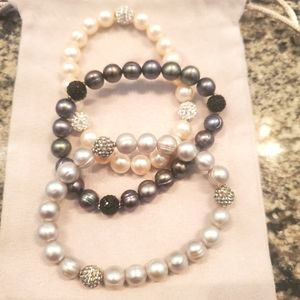 Pearl Bracelet Set of Three